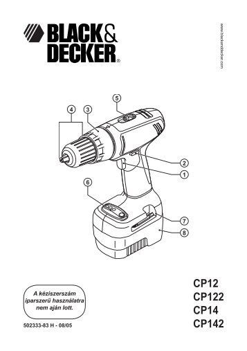 CP12 CP122 CP14 CP142 - Service - Black and Decker