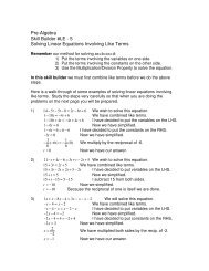 Solving Linear Equations Involving Like Terms