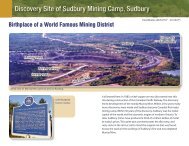 Discovery Site of Sudbury Mining Camp, Sudbury - Science North