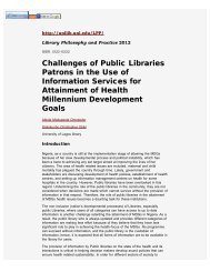 Challenges of Public Libraries Patrons in the Use of Information ...