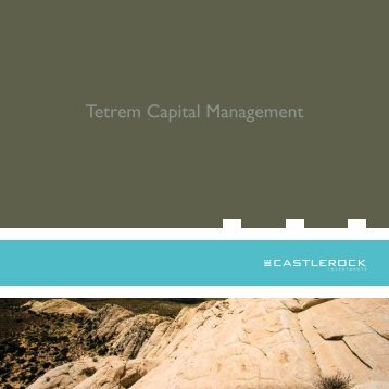 Tetrem Capital Management - CI Investments