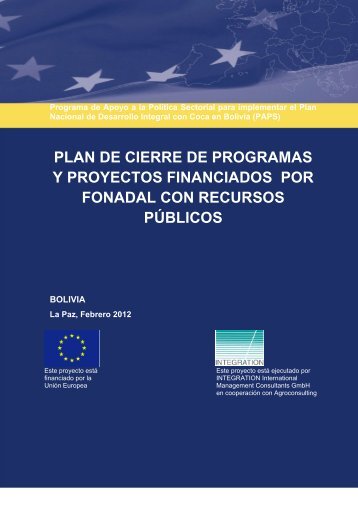 plan de cierre de programas y proyectos financiados por fonadal ...