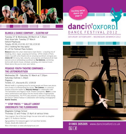 Brochure Download - Dancin' Oxford