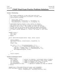 CS107 Final Exam Practice Problem Solutions - Stanford ...