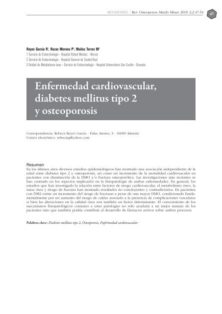 NÂº 2 EspaÃ±ol - Revista de Osteoporosis y Metabolismo Mineral