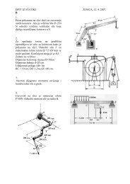 ISPIT IZ STATIKE ZENICA, 12. 4. 2007. B 1. Presa prikazana na slici ...