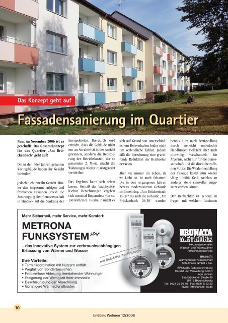 Ausgabe 12 / 2006 - Gemeinnützige Wohnstätten eG Wolfenbüttel