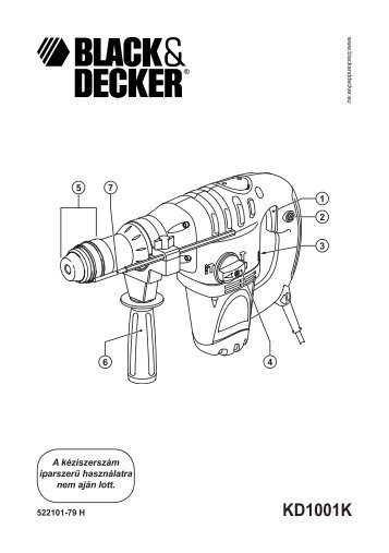 KD1001K - Service - Black and Decker