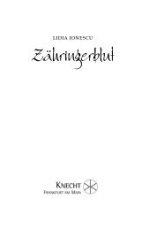 ZÃ¤hringerblut - Verlag Josef Knecht