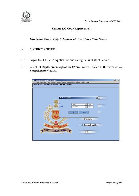 CCIS MLe Guide - National Crime Records Bureau