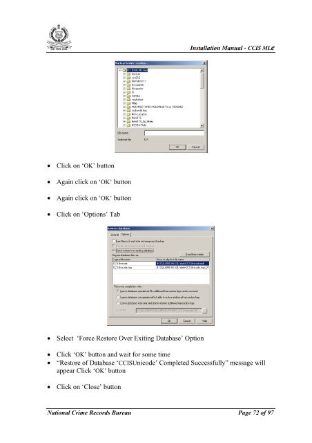 CCIS MLe Guide - National Crime Records Bureau