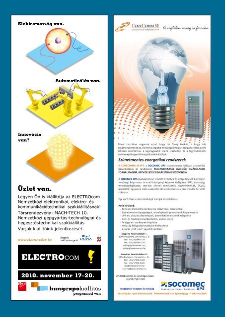 elektrotechnika-2010-11.pdf - Magyar Elektrotechnikai Egyesület