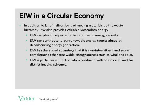 EfW & The Hierarchy: - Sustainability Live
