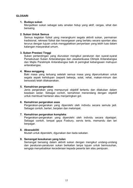 DASAR SUKAN NEGARA 2009 MUKADIMAH Sukan ... - IPPBM