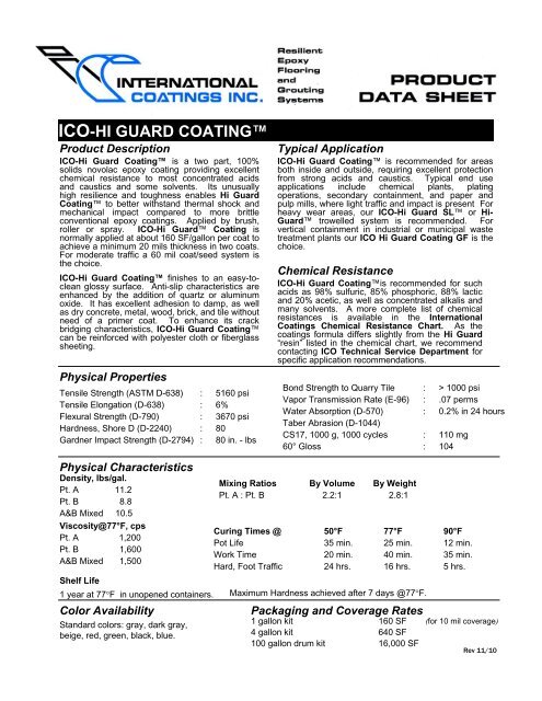 International Coatings Ink Color Chart