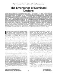 The Emergence of Dominant Designs - University Blog Service