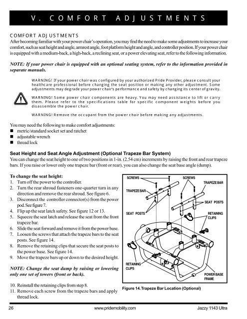 JAZZY 1143 Ultra - Pride Mobility Products