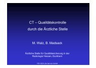 CT â QualitÃ¤tskontrolle durch die Ãrztliche Stelle