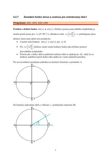 4.2.7 ZavedenÃ­ funkcÃ­ sinus a cosinus pro ... - Realisticky cz