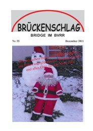 BRÜCKENSCHLAG - Bridgeverband Rhein-Ruhr eV