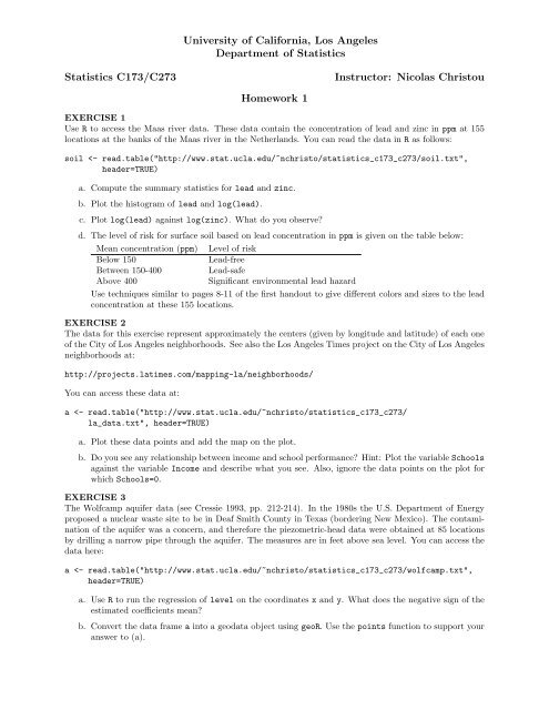 Homework 1 - UCLA Statistics