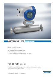 Mass flow meters - OPTIMASS 1000 - Forbes Marshall