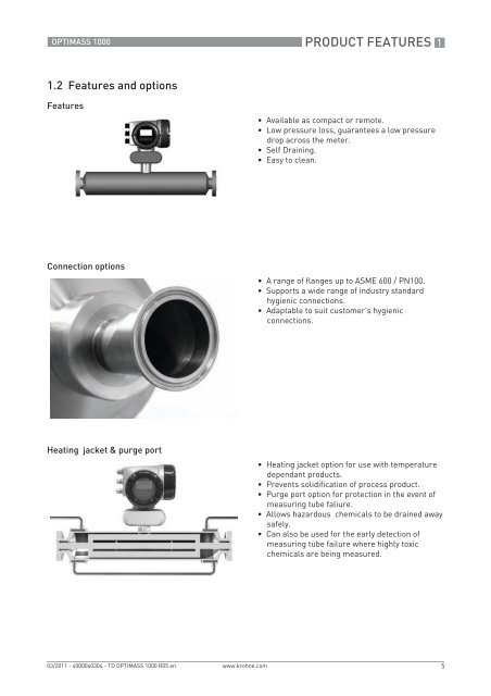 Mass flow meters - OPTIMASS 1000 - Forbes Marshall