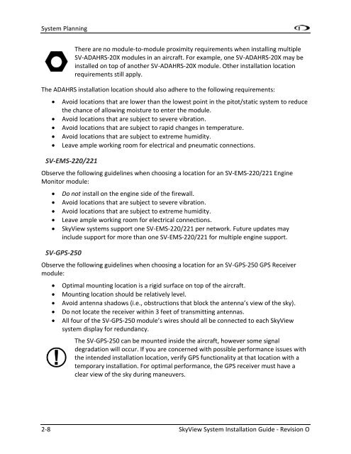 SkyView System Installation Guide - Dynon Avionics