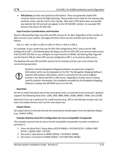 SkyView System Installation Guide - Dynon Avionics