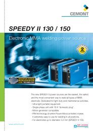 MMA welding Power sources - Cemont