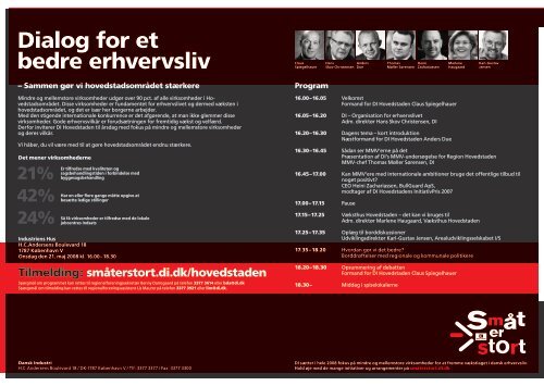 INVITATION TIL DI HOVEDSTADENS ÅRSDAG - Dansk Industri