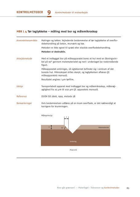 Hvor går grænsen? Malerfaget (pdf) - Tolerancer