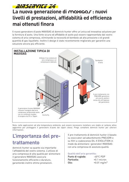 Generatori di azoto - AIRSERVICE 24 srl