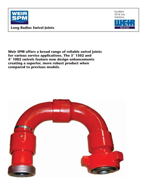 SWIVEL BROCHURE - FRONT - Weir Oil & Gas Division