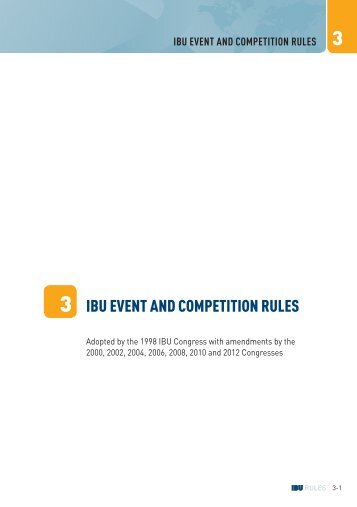 3 ibu event and competition rules - International Biathlon Union