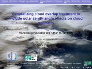 Generalizing cloud overlap treatment to include solar ... - Cosmo