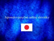 Japonsko-jazyÄnÃ© online slovnÃ­ky