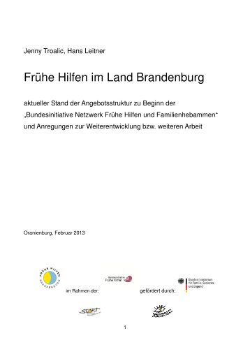 FrÃ¼he Hilfen im Land Brandenburg - Fachstelle Kinderschutz