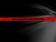 HOW TO ACCESS TO UiTM EXAM PAPER - UiTM Library