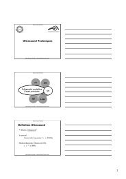 Ultrasound Techniques Definition Ultrasound - Image Sciences ...