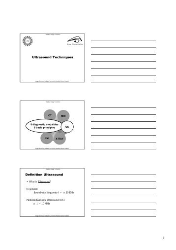 Ultrasound Techniques Definition Ultrasound - Image Sciences ...