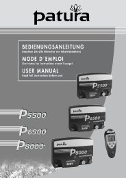 BEDIENUNGSANLEITUNG MODE D´EMPLOI USER MANUAL