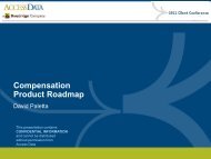 Compensation Product Roadmap - Broadridge