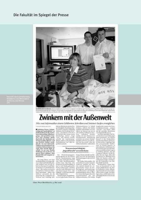 Jahresbericht 2008 - Fakultät für Elektrotechnik, Informatik und ...