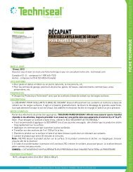 Décapant pour scellants à base de solvant - Techniseal