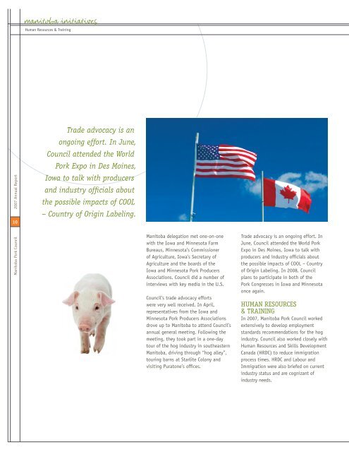 2007 Annual Report - Manitoba Pork Council