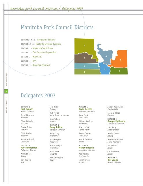 2007 Annual Report - Manitoba Pork Council