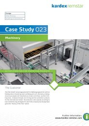 Case Study - Kardex Remstar