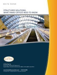 structured solutions: what family offices need to know - the Family ...