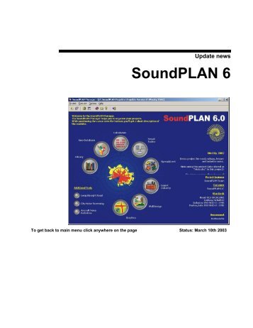 What's new in SoundPLAN 6?